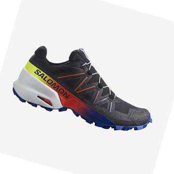 Salomon SPEEDCROSS 5 RACING PACK Erkek Patika Koşu Ayakkabısı Siyah Mavi | TR 3503JPQ